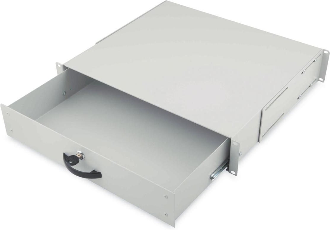 Digitus 19" Serverschrank Schublade für Tastaturen & Dokumente 2HE RAL7035 grau (DN-19 KEY-2U)
