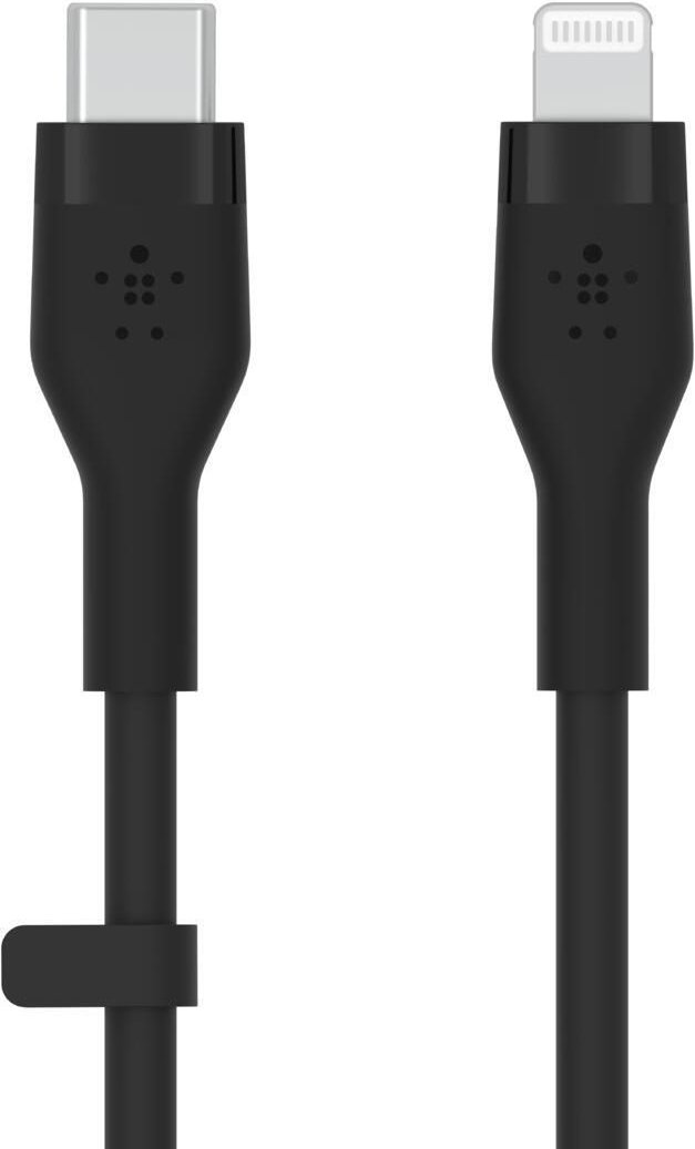 Belkin BoostCharge Flex USB-C Kabel mit Lightning Connector (1m, Schwarz)