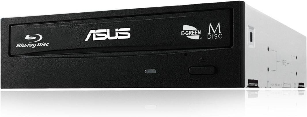 ASUS BW-16D1HT Silent interner Blu-Ray Brenner (16x BD-R (SL), 12x BD-R (DL), 16x DVD±R), Bulk, BDXL, Sata, Schwarz