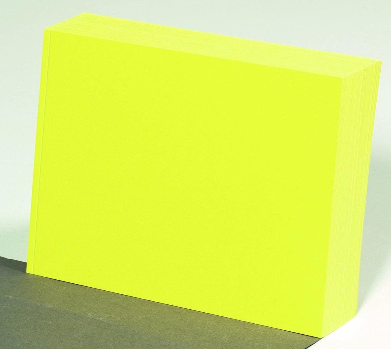 Karteikarten DIN A6 blanko gelb