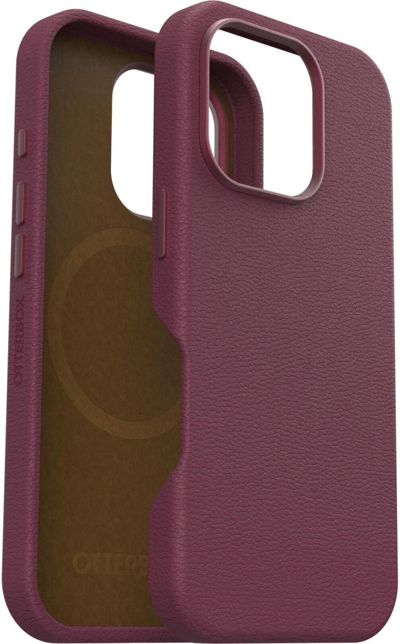 OtterBox Symmetry Cactus Leather Apple iPhone 16 Pro Maroon Bells - red