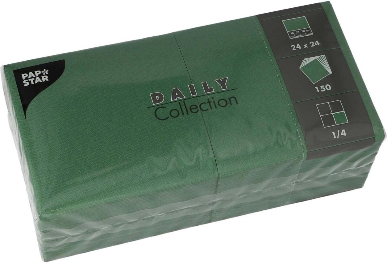 PAPSTAR Servietten 24,0 x 24,0 cm 2-lagig grün