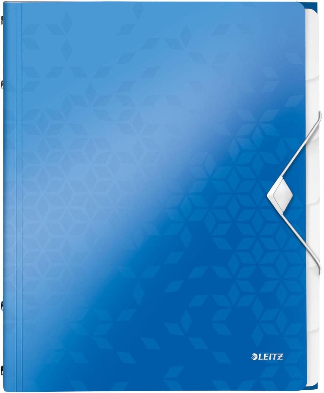 LEITZ Ordnungsmappe DIN A4 6-Fach blau