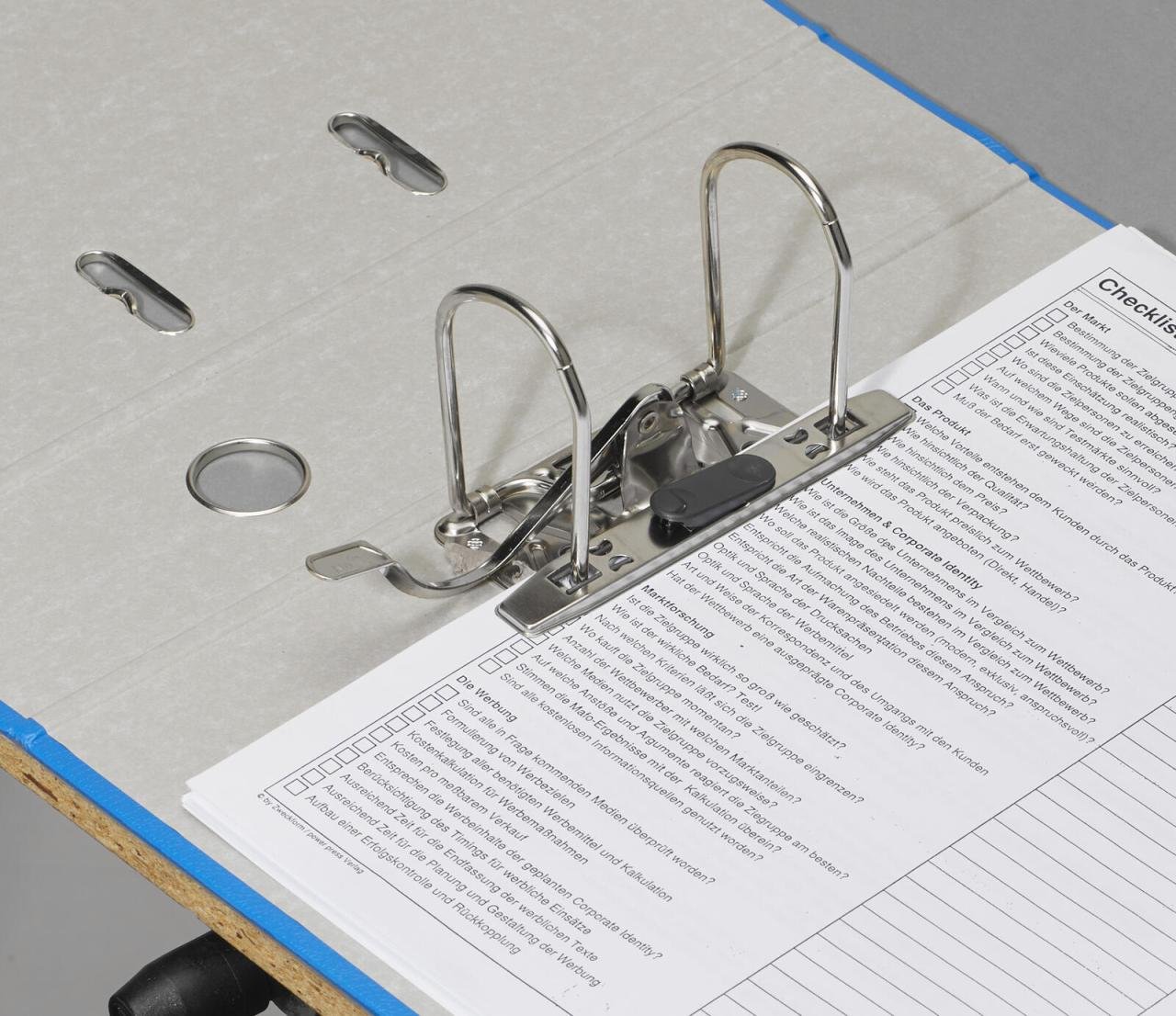 bene Ordner Rückenbreite 8 cm DIN A4 Kunststoff blau