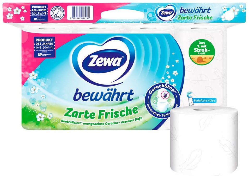 Thumbnail - Zewa Toilettenpapier mit Geruchstop®-Technologie 3-lagig