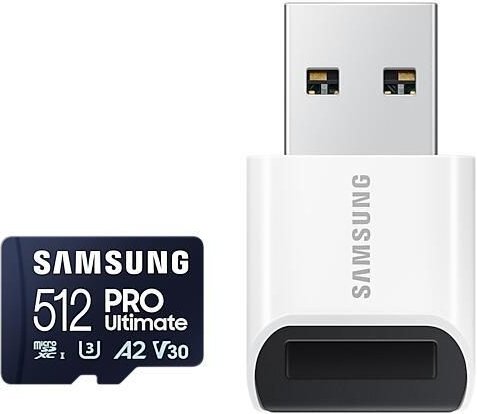 Samsung PRO Ultimate MB-MY512SB Speicherkarte 512 GB mit USB Kartenleser