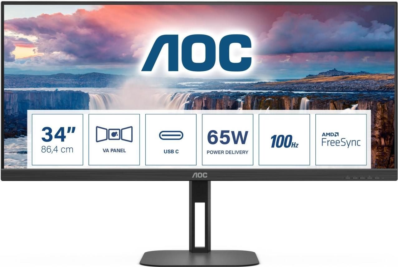 AOC U34V5C/BK Monitor 86,4 cm (34 Zoll)