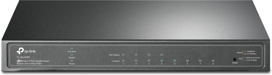 TP-Link Omada JetStream TL-SG2008P 8-Port Gigabit Smart Switch mit 4 PoE+ Ports
