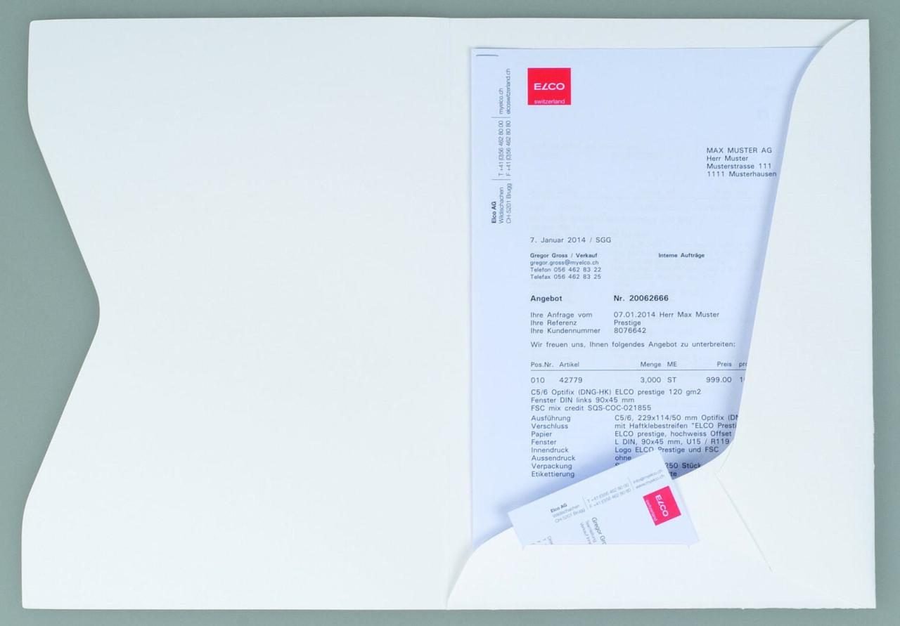 ELCO Angebotsmappen für DIN A4 blanc