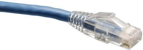 Eaton Tripp Lite Series Cat6 Gigabit Solid Conduczur Snagless UTP Ethernet Kabel (RJ45 Stecker/Stecker), Blue, 200 ft. (