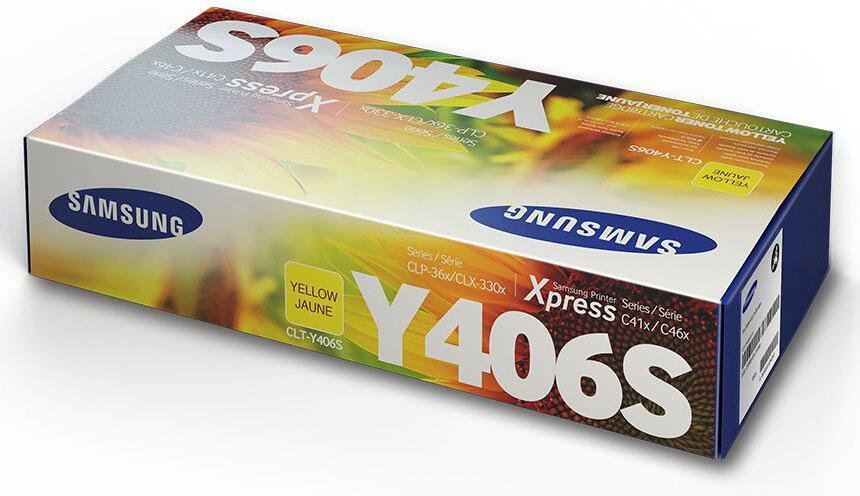 CLP-360 HP Original CLT-Y406S Toner gelb 1.000 Seiten (CLT-Y406S/ELS) für CLP-365/W, CLX-3305/FN/FW/W, Xpress C410W, C46...