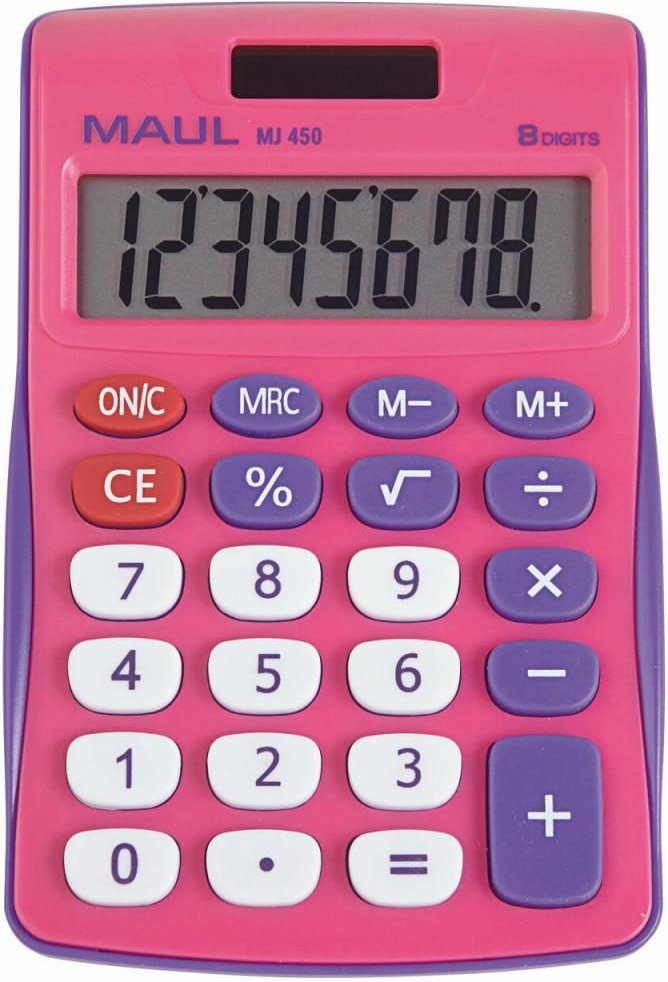 MAUL Tischrechner MJ450 pink