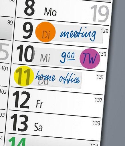 SIGEL Klebepunkt transparent Haftmarker 1,2 x 5,0 cm