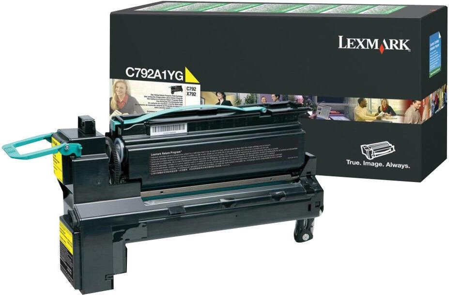 Lexmark Original Toner gelb 6.000 Seiten (C792A1YG) für C792de/dhe/dte/e, X792de/dte/dtfe/dtme/dtpe/dtse