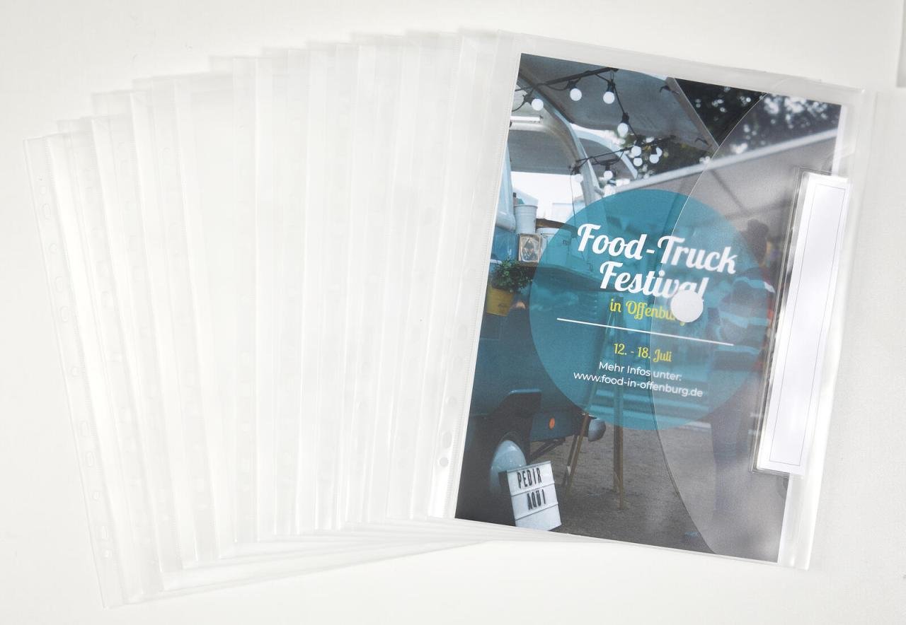 FolderSys Dokumententaschen DIN A4 0.2 mm transparent