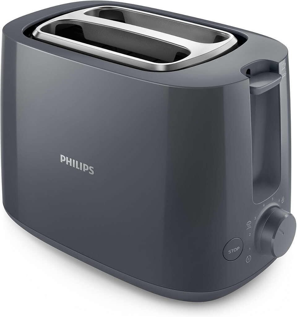 Philips Daily Collection HD2581 - Toaster - Dunkelgrau