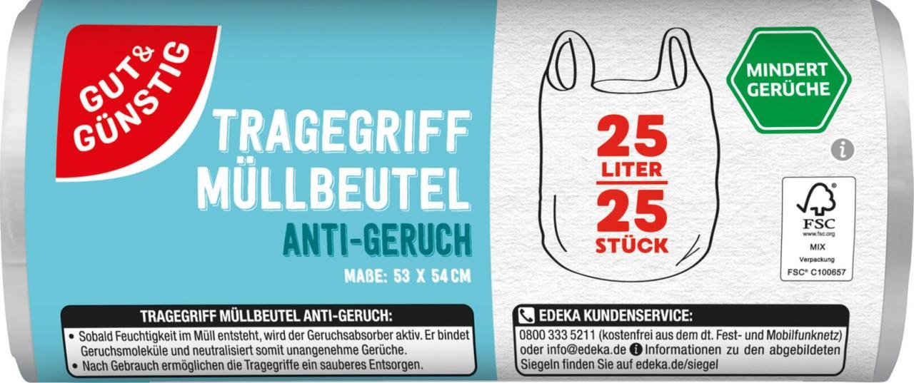 Thumbnail - GUT&GÜNSTIG Müllbeutel 25,0 l transparent