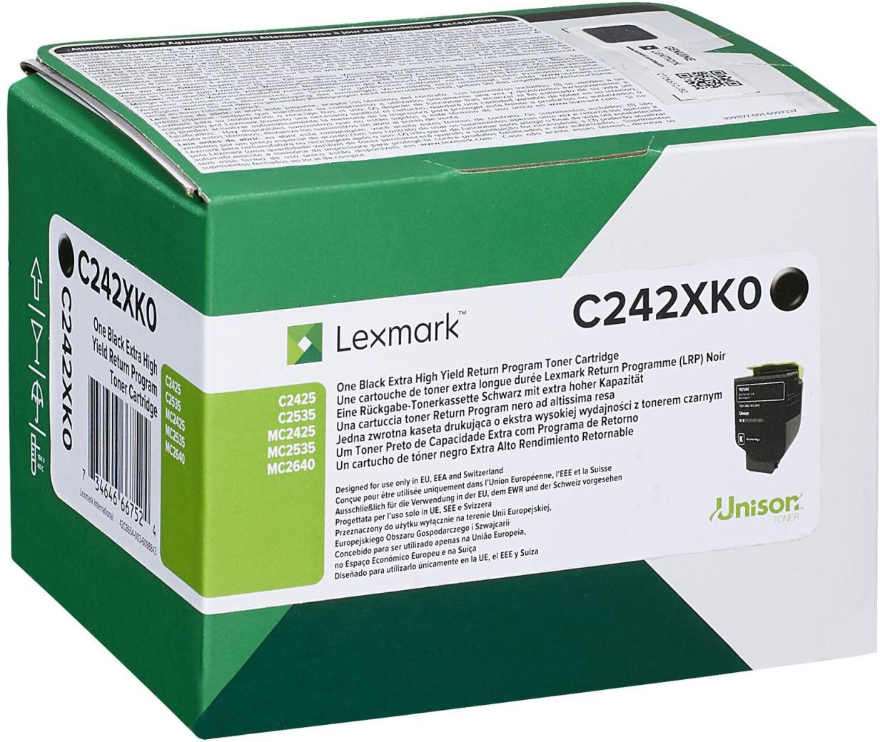 Lexmark Original Toner schwarz 6.000 Seiten (C242XK0) für C2425dw, C2535dw, MC2425adw, MC2535adwe, MC2640adwe