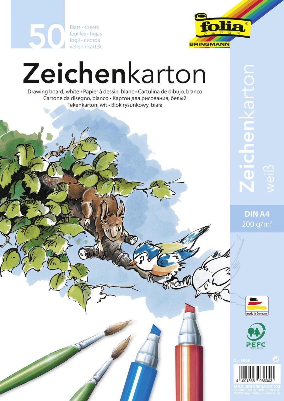Thumbnail - folia Zeichenkarton DIN A4 50 Blatt