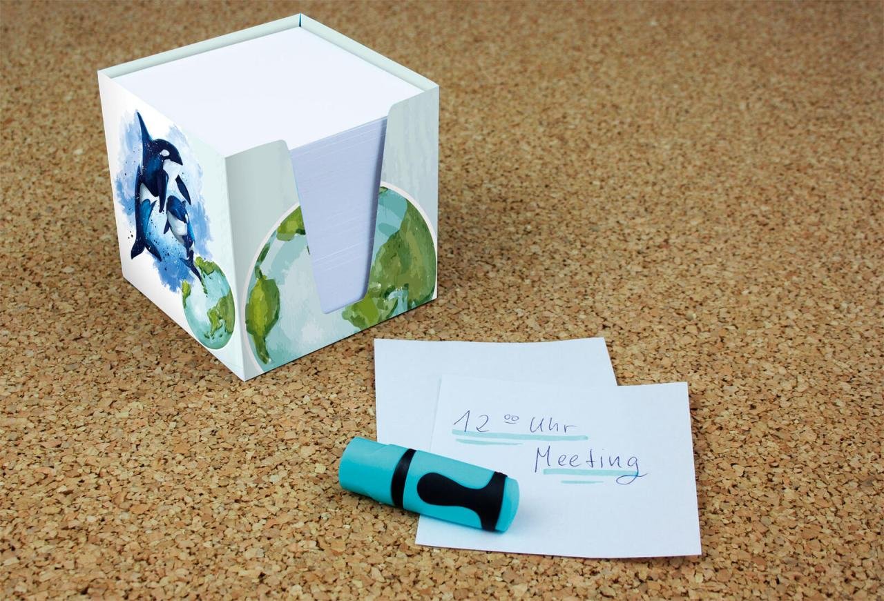 Thumbnail - RNK-Verlag Zettelbox mehrfarbig inkl. ca. 900 Notizzettel