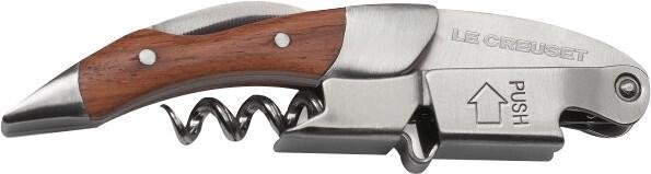 Le Creuset WT-110 Korkenzieher/Kellnermesser, silber/braun