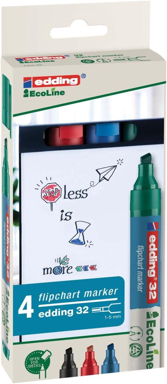 edding 32 Flipchart-Marker 1.0 - 5.0 mm Mehrfarbig