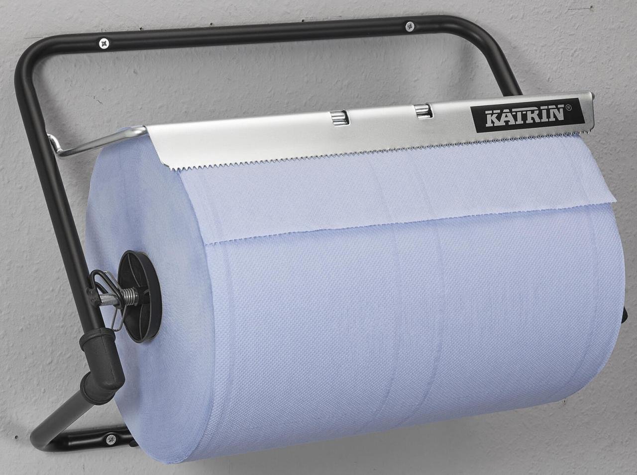 Thumbnail - KATRIN Putzrollenhalter 1 Rolle schwarz