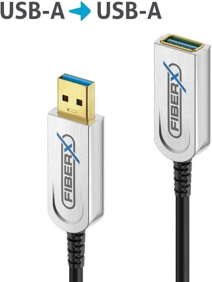 FiberX Series - USB 3.1 Glasfaser Verlängerungskabel - 20m