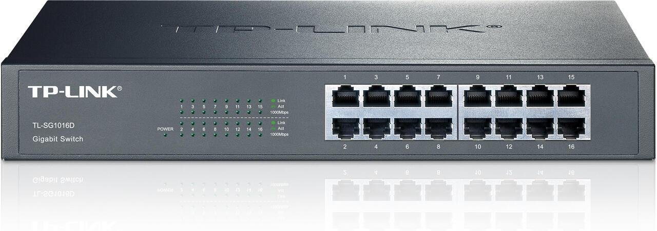 Thumbnail - TP-LINK TL-SG1016D 16-Port Gigabit Switch