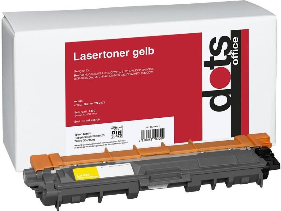 dots Toner kompatibel zu brother TN-242Y gelb
