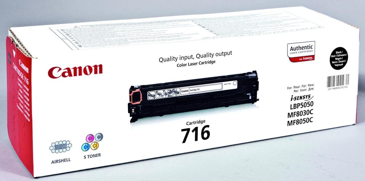 Canon Original Toner 716BK schwarz 2.300 Seiten (1980B002)