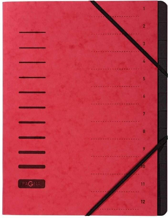 Thumbnail - PAGNA Ordnungsmappe 12 Fächer - rot