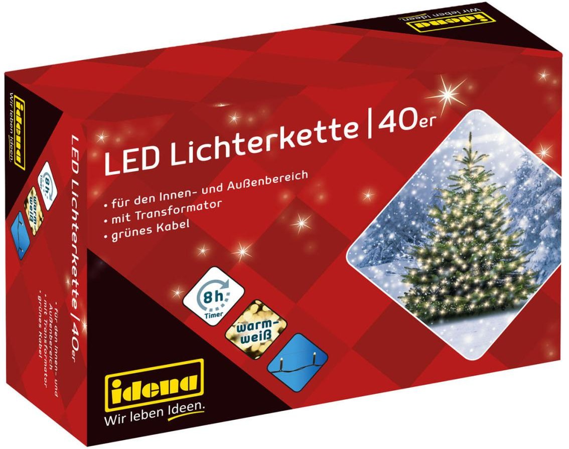 Thumbnail - Idena Lichterkette 11.9 m dunkelgrün