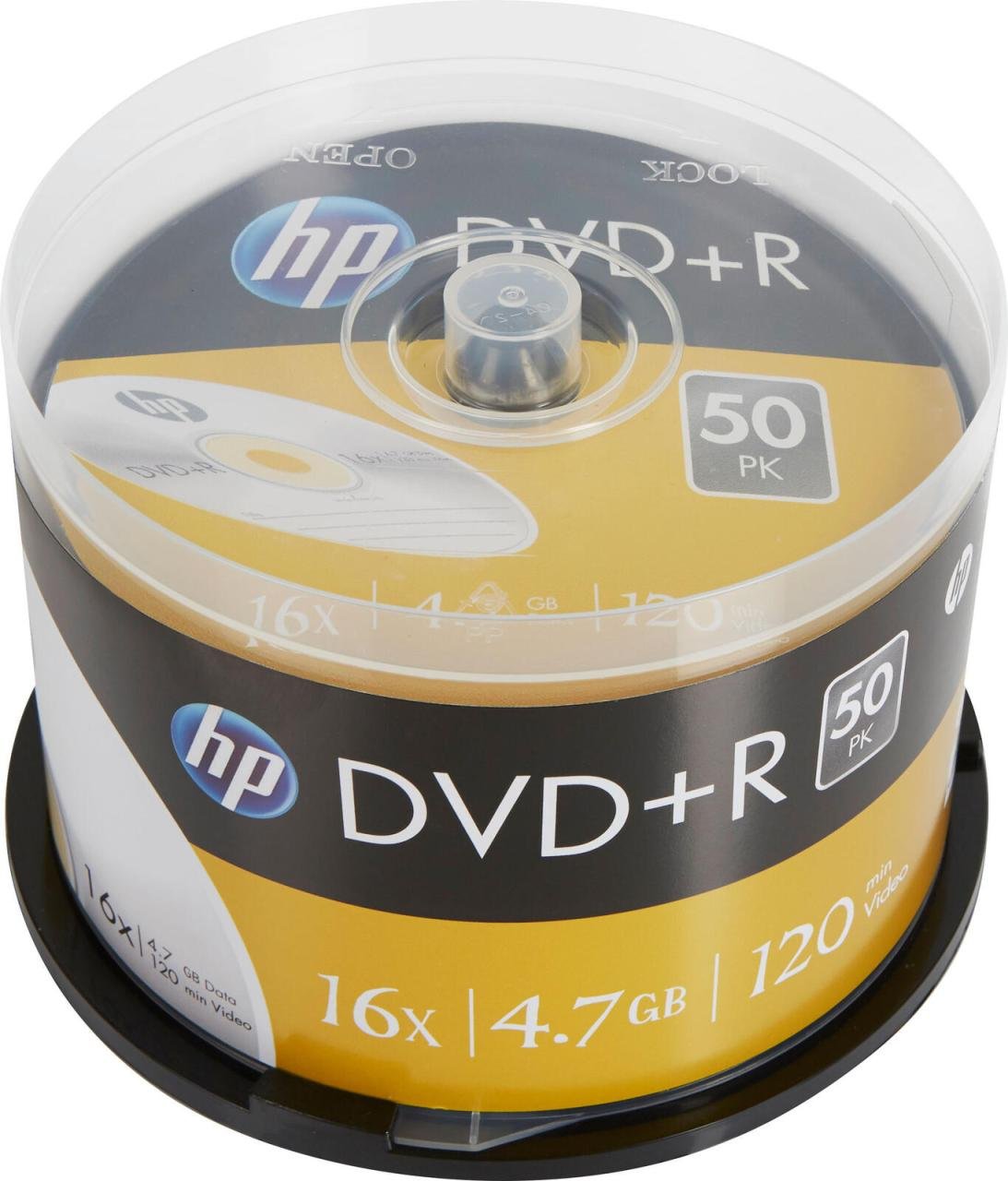 HP DVD+R 4,7GB 50er Cakebox Spindel