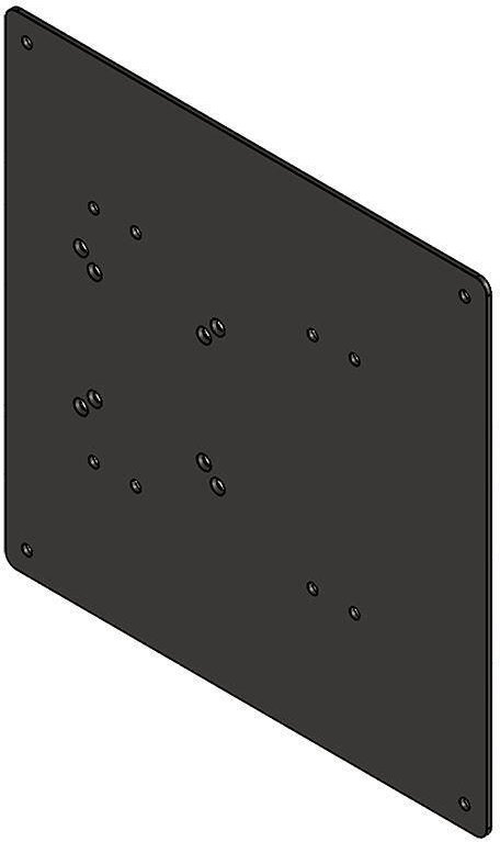 HAGOR - Montagekomponente für Samsung QB/QH/QM 49 – 65" Portrait Adapterplatte