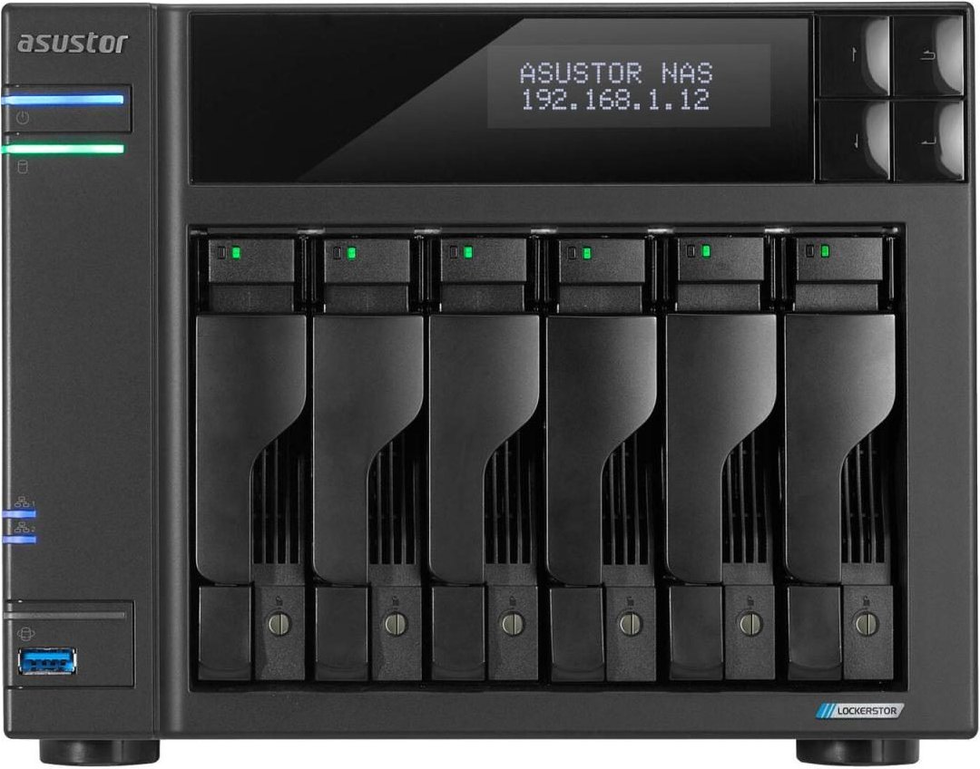 Thumbnail - ASUSTOR AS6706T Lockerstor 6 Gen2 6 Einschübe NAS-Server Leergehäuse (90-AS6706T)