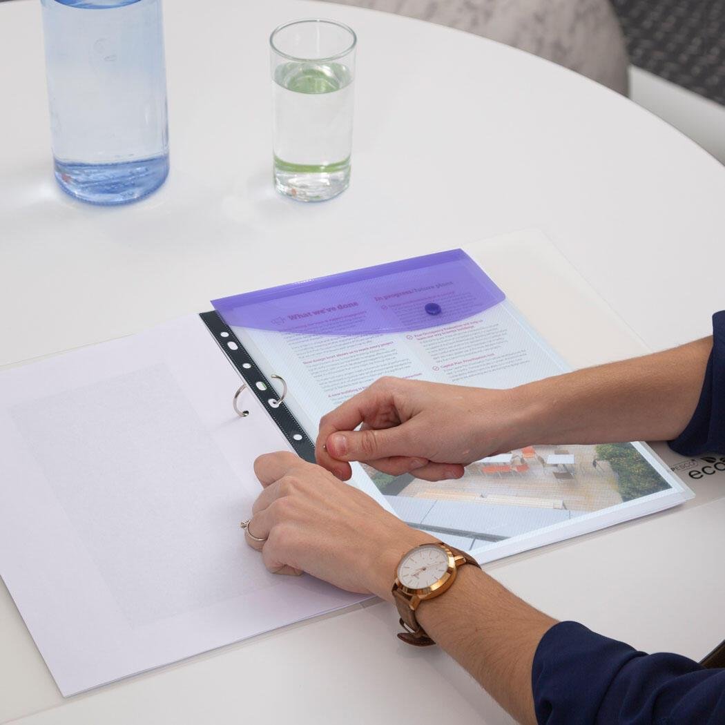 RAPESCO® Dokumententaschen DIN A4 farbsortiert