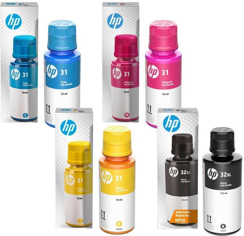 HP Original 31/32XL Nachfülltinten - 4er Multipack cyan, magenta, gelb, schwarz