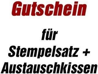 trodat Gutschein für Stempelsatz + Austauschkissen für 5200 mit Logo