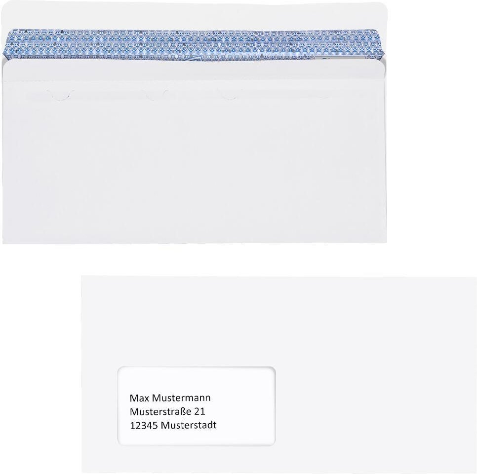 Thumbnail - MAILmedia Briefumschläge DIN lang+ mit Fenster selbstklebend