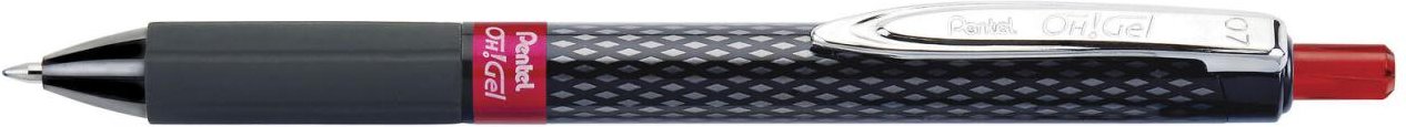 Pentel Oh!Gel Gelschreiber 0.35 mm, Schreibfarbe: Rot
