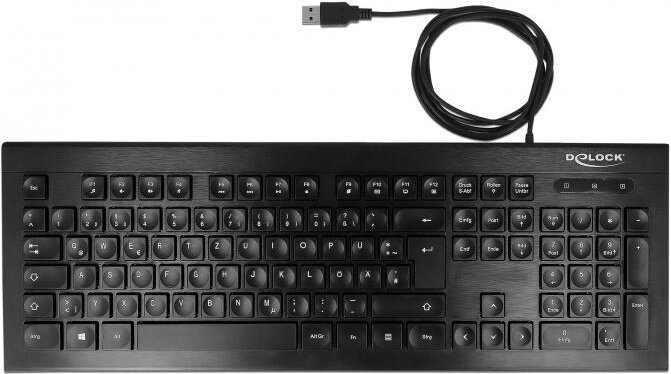 Thumbnail - DeLOCK kabelgebundene USB Tastatur - QWERTZ Deutsch - Schwarz