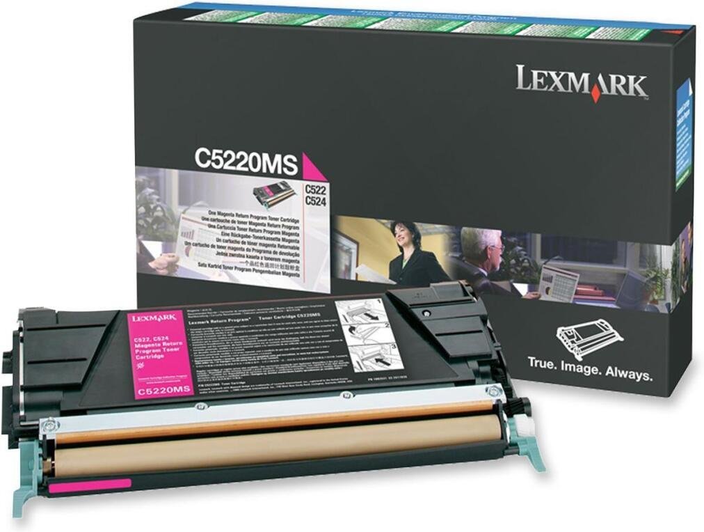 Lexmark Original Toner magenta 3.000 Seiten (C5220MS) für C522n, C524/dn/dtn/n, C530dn, C532dn/n, C534dn/dtn/n