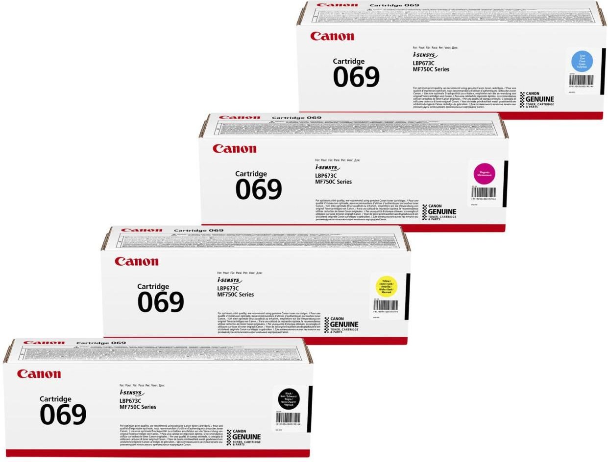 Canon Original 069 Toner - 4er Multipack cyan, magenta, gelb, schwarz