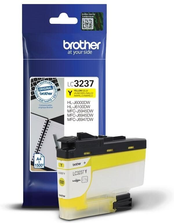 Brother Original LC-3237Y Druckerpatrone gelb 1.500 Seiten (LC3237Y)
