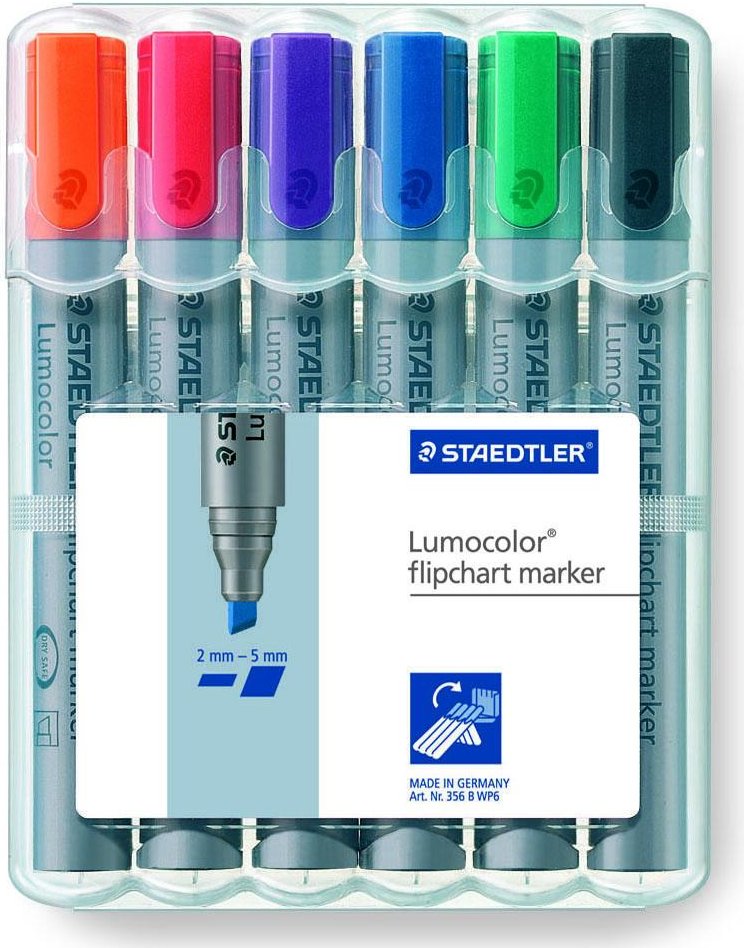 Thumbnail - STAEDTLER Lumocolor Flipchart-Marker 2.0 - 5.0 mm Mehrfarbig