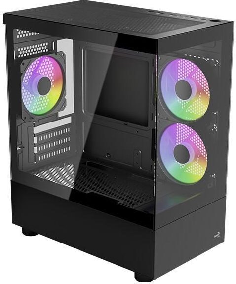 AeroCool PC Gehäuse Viewport Mini V2 ARGB Mini-Tower Schwarz