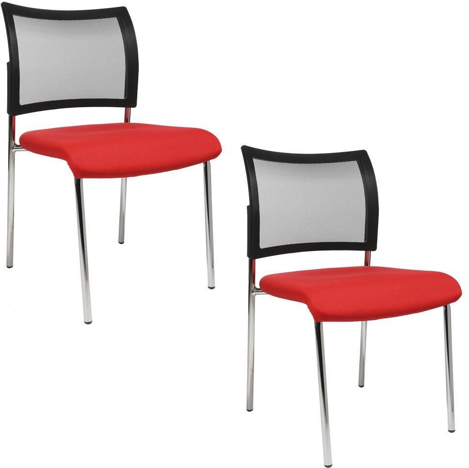 Topstar Besucherst.Visit10 Net rot 2er