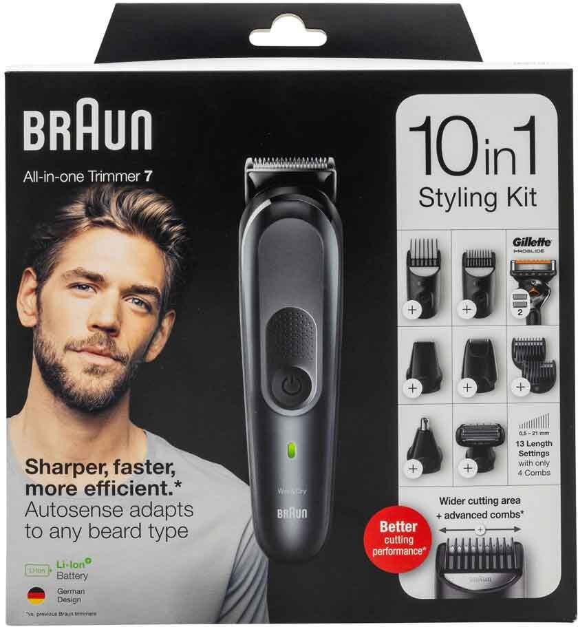 BRAUN elektrischer Rasierer MultiGroomingKit 7 MGK7321