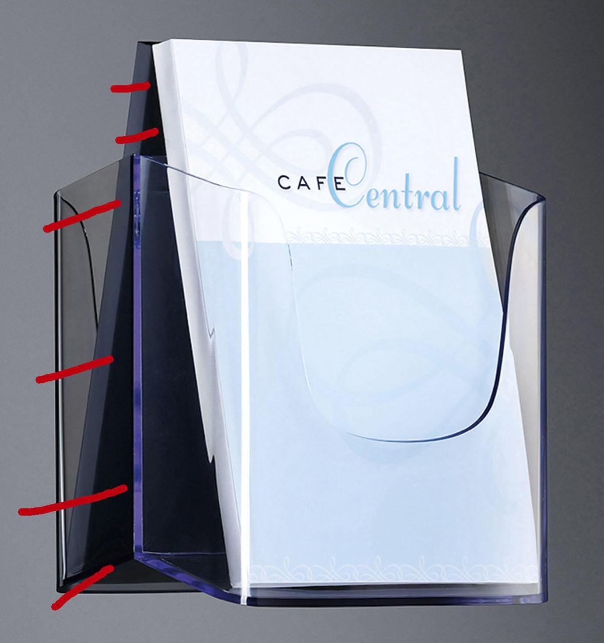 Thumbnail - SIGEL Wandprospekthalter A5 1-Fach transparent